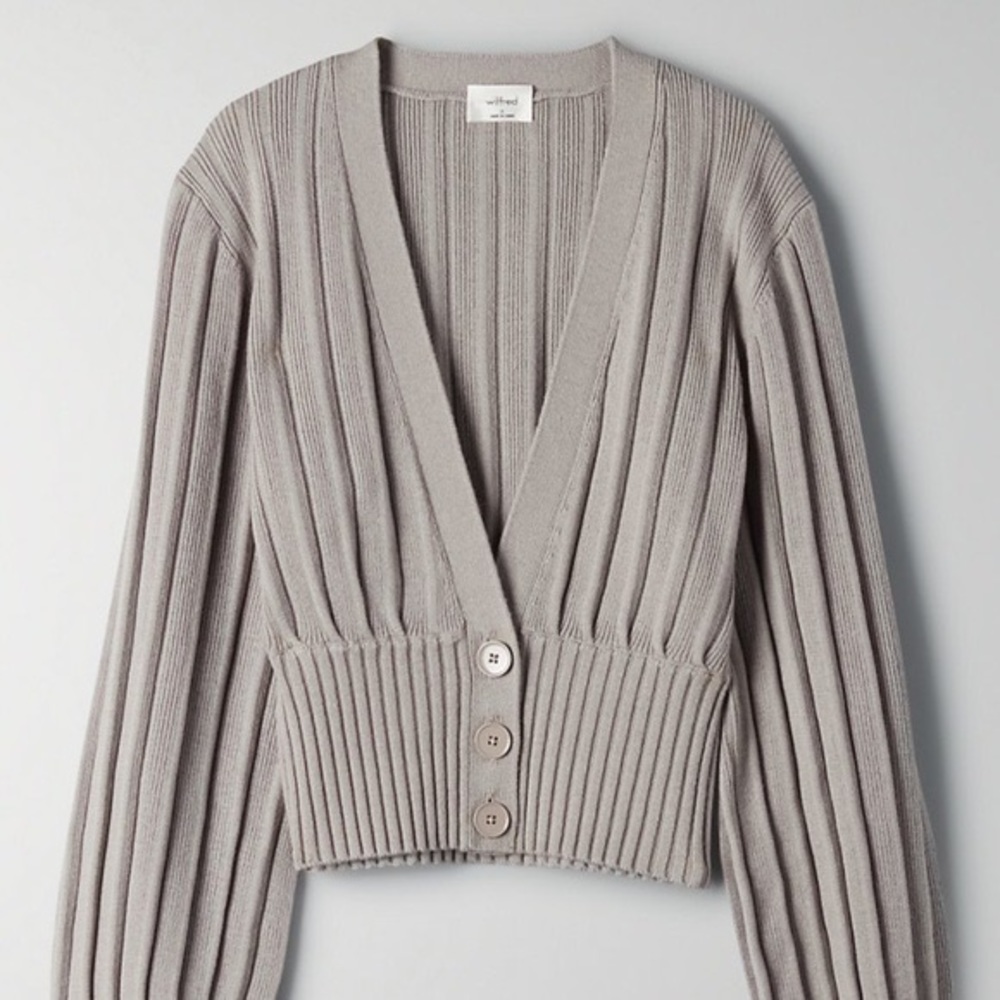 Wilfred Plunge Front Sweater